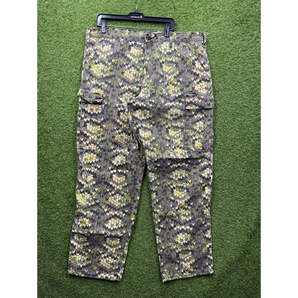 Diamondback Camouflage Pants Mens 40x32 AOP Cargo Denim USA Made Vintage